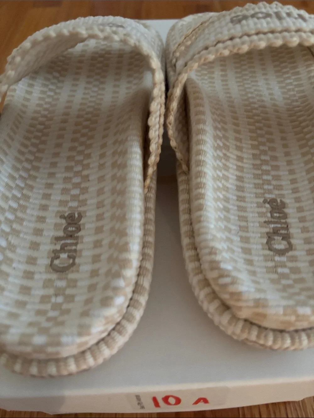 Chloe Rori Woven Slides